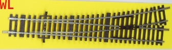 MTB Model kolej H0 WL - H0 - Einfache Weiche, links